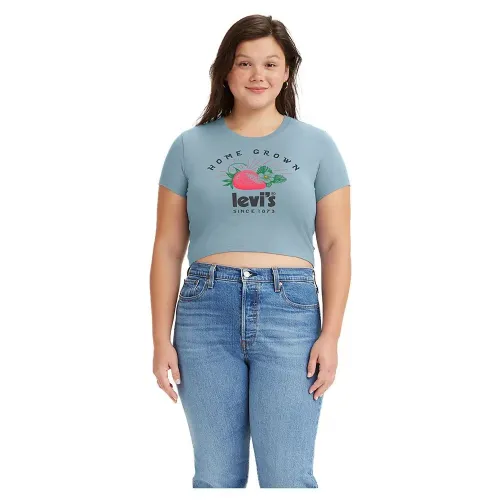 리바이스 Jordie Cropped 반팔 셔츠 138394338