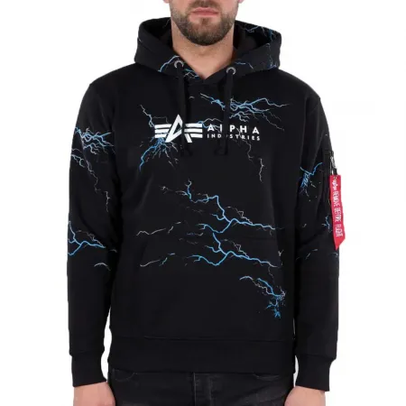 알파 인더스트리 Lightning All Over Print 후드티 138400858