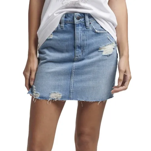 슈퍼드라이 빈티지 Denim Mini 스커트 138566487