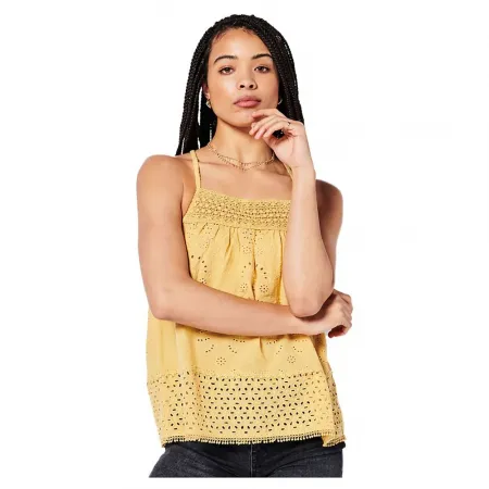 슈퍼드라이 빈티지 Woven Lace 민소매 티셔츠 138566853