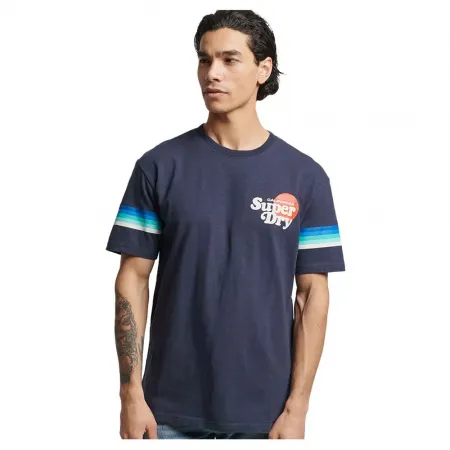 슈퍼드라이 빈티지 Cali Stripe 티셔츠 138845607