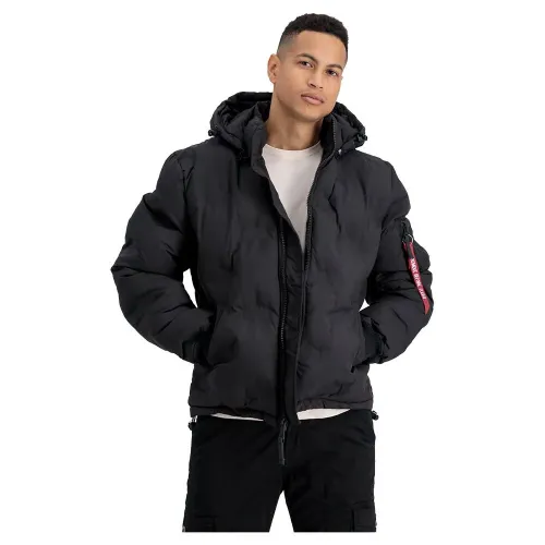 알파 인더스트리 로고 Puffer 봄버 자켓 138947357