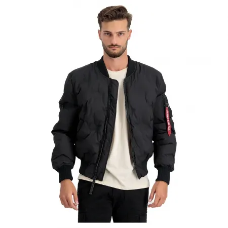 알파 인더스트리 MA-1 Emb 로고 Puffer 봄버 자켓 138947388