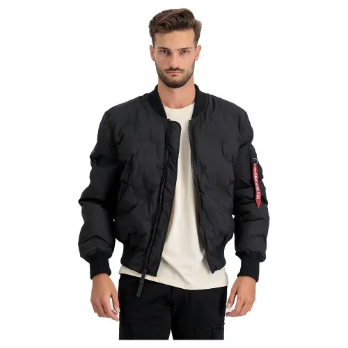 알파 인더스트리 MA-1 Emb 로고 Puffer 봄버 자켓 138947388