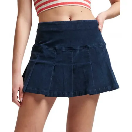 슈퍼드라이 빈티지 Cord Pleat Mini 스커트 138966403