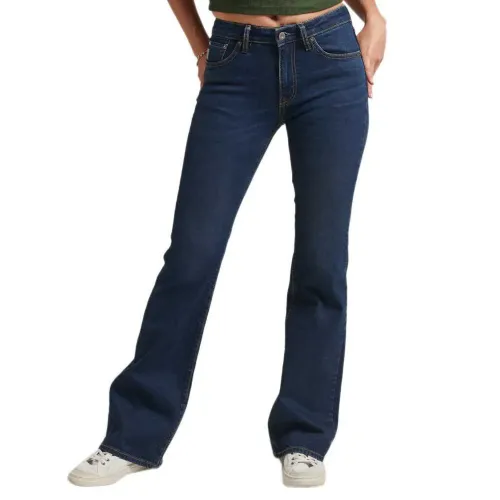 슈퍼드라이 빈티지 Mid Rise Slim Flare 청바지 139242726
