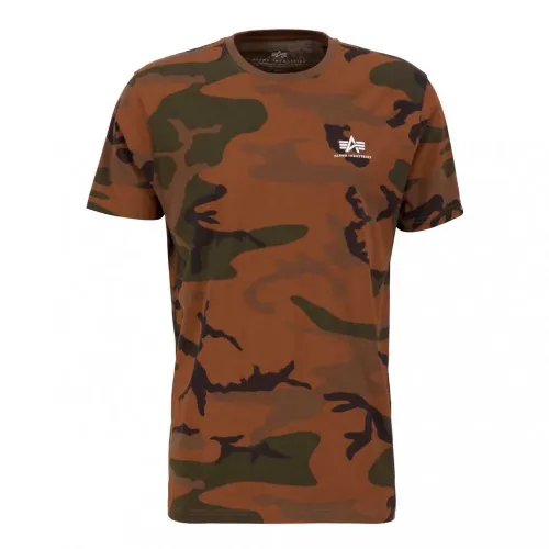 알파 인더스트리 Basic Small Logo Camo 반팔 티셔츠 139303881