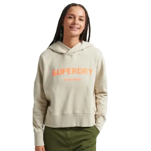 슈퍼드라이 Code Core Sport Crop Box 후드티 139358588