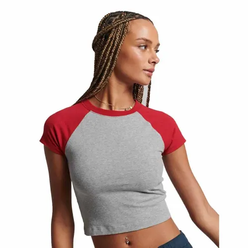 슈퍼드라이 빈티지 Cropped Baseball 브라 139498493