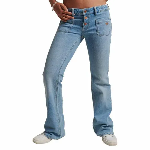 슈퍼드라이 빈티지 Low Rise Slim Flare 청바지 139498507