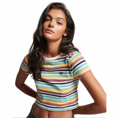 슈퍼드라이 빈티지 Stripe Crop 브라 139498546