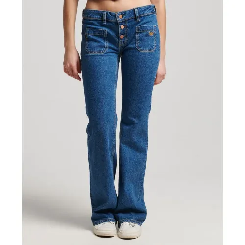 슈퍼드라이 빈티지 Low Rise Slim Flare 청바지 139530628