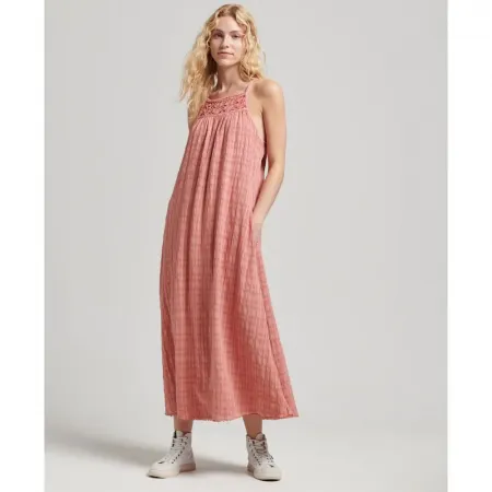 슈퍼드라이 빈티지 Long Halter Cami 드레스 139531105