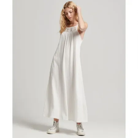 슈퍼드라이 빈티지 Long Halter Cami 드레스 139531107