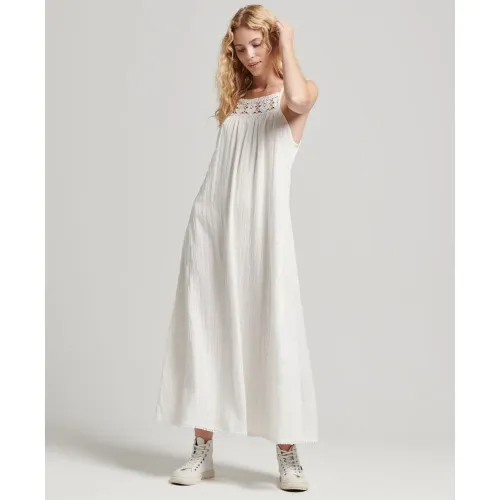 슈퍼드라이 Vintage Long Halter Cami 드레스 139531107