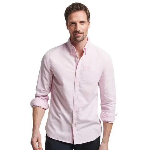 슈퍼드라이 Cotton Oxford 긴팔 셔츠 139780616
