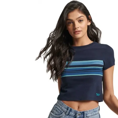 슈퍼드라이 빈티지 Stripe Crop 브라 139780748