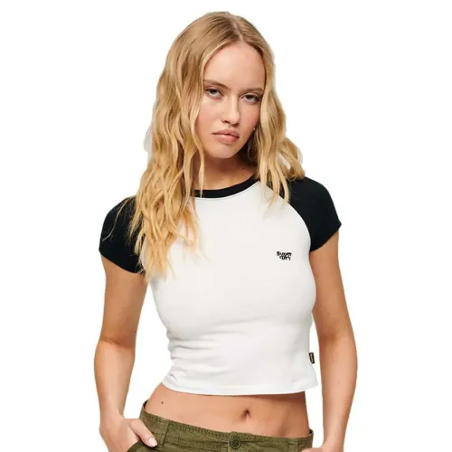 슈퍼드라이 빈티지 Crop Baseball 반팔 셔츠 139817878
