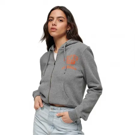 슈퍼드라이 Athletic Essential Crop 풀지퍼 스웨터 139948906