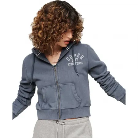 슈퍼드라이 Athletic Essential Crop 풀지퍼 스웨터 139955574