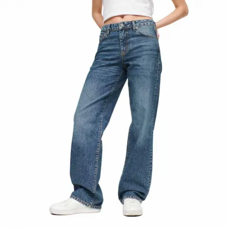 슈퍼드라이 Mid Rise Wide Leg 청바지 140292938