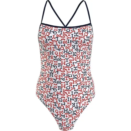 타미힐피거 Straight Neck One Piece Print 수영복 140372628