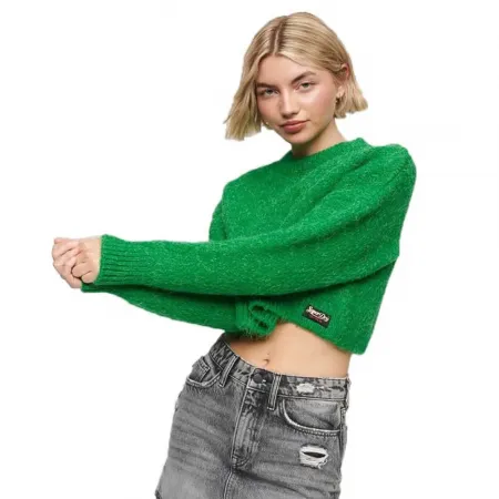 슈퍼드라이 빈티지 Textured Crop 스웨터 140439896