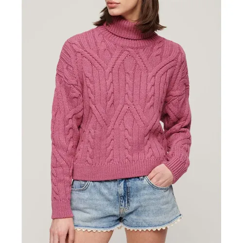슈퍼드라이 Twist Cable Knit Twist Cable Knit 스웨터 140509547