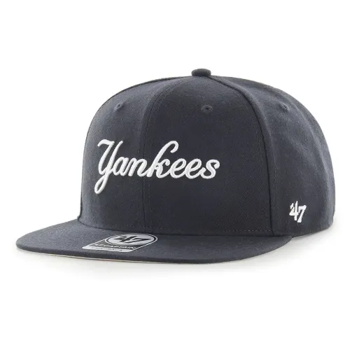 47 MLB New York Yankees No Shot Script Under CAPTAIN 모자 140515602