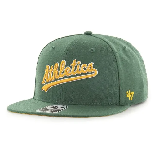 47 MLB Oakland Athletics No Shot Script Under CAPTAIN 모자 140515607