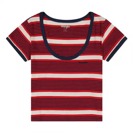 랭글러 112350311 Scoop Neck Ringer 반팔 티셔츠 140577342