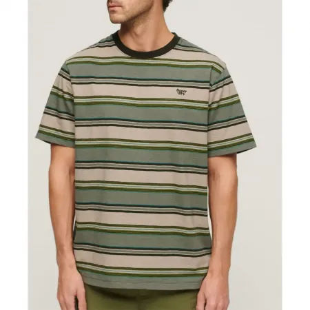 슈퍼드라이 Relaxed Fit Stripe 반팔 티셔츠 140588499