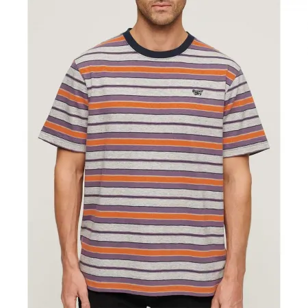 슈퍼드라이 Relaxed Fit Stripe 반팔 티셔츠 140588500