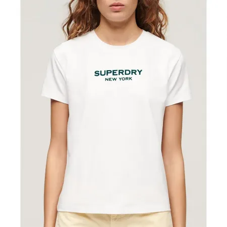 슈퍼드라이 Sport Luxe Graphic Fitted 반팔 티셔츠 140588592