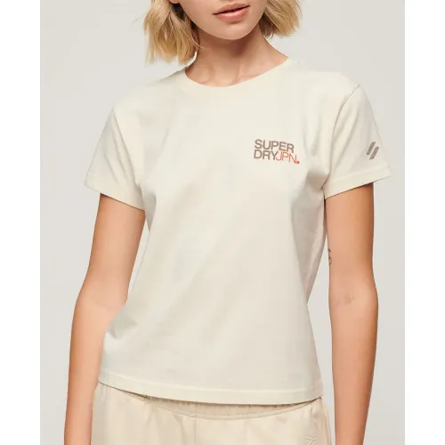 슈퍼드라이 Sportswear 로고 Fitted 반팔 티셔츠 140588661