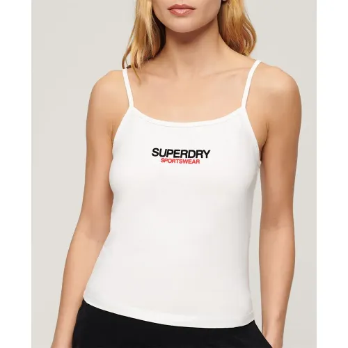 슈퍼드라이 Sportswear 로고 Fitted 민소매 티셔츠 140588663