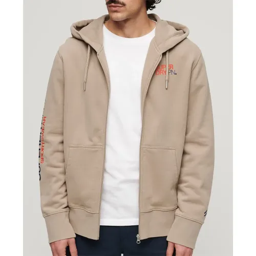 슈퍼드라이 Sportswear 로고 Loose 풀지퍼 스웨터 140588665