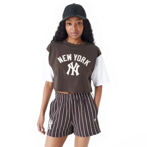 뉴에라 MLB Lifestyle Crop New York Yankees 반팔 티셔츠 140595751
