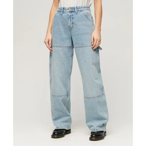 슈퍼드라이 Mid Rise Denim Carpenter 바지 140775322