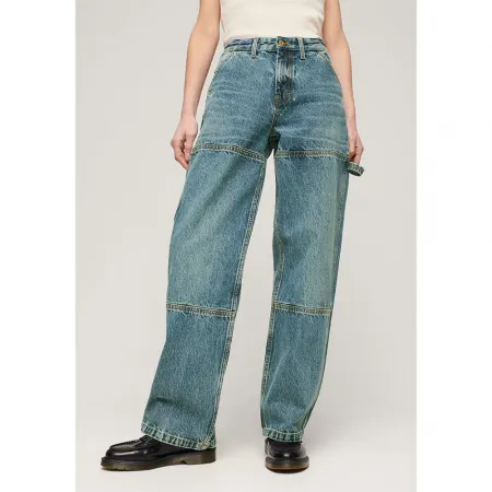 슈퍼드라이 Mid Rise Denim Carpenter 바지 140775323
