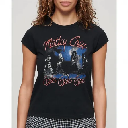 슈퍼드라이 Motley Crue Cap Band 반팔 티셔츠 140775331