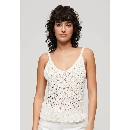 슈퍼드라이 Crochet Cami 민소매 티셔츠 140900847