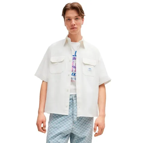 휴고 보스 Ekyno 10260730 BLUE 반팔 셔츠 140929212