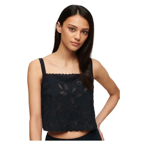 슈퍼드라이 Ibiza Embroidered Cami 민소매 상의 140964589