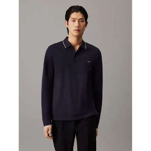 캘빈클라인 Stretch Tipping 긴 소매 폴로 141052050