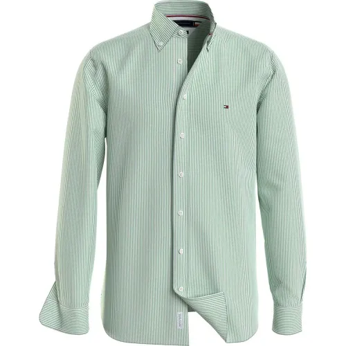 타미힐피거 1985 Flex Oxford Stripe Rregular Fit 긴팔 셔츠 141068812