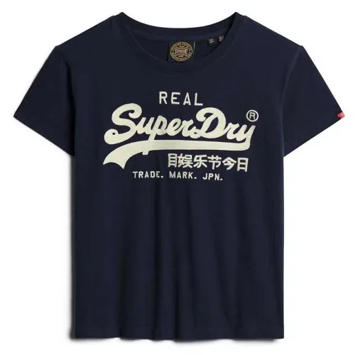 슈퍼드라이 Embroidered Vl Fitted 반팔 티셔츠 141110360