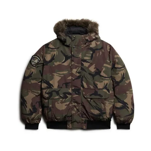 슈퍼드라이 Everest Faux Fur 봄버 자켓 141110470