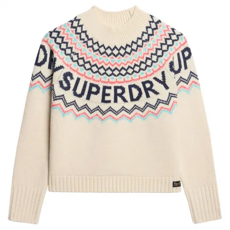 슈퍼드라이 Fairisle Branded Jumper 스웨터 141110511