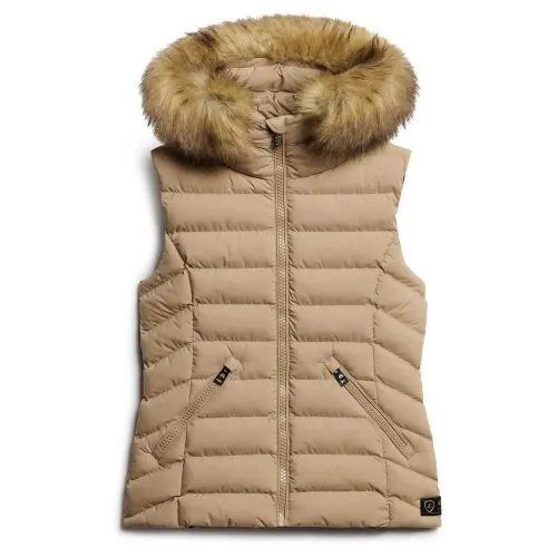 슈퍼드라이 Fuji Faux Fur 조끼 141110551